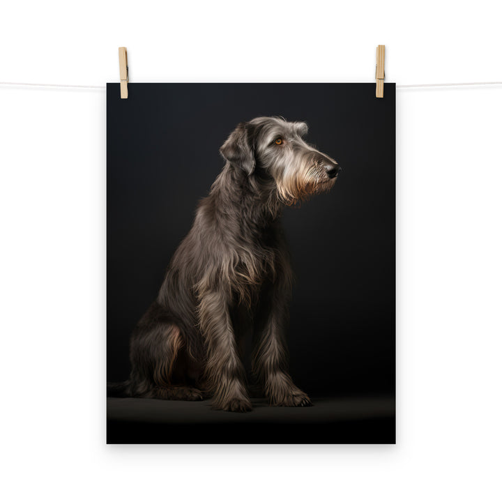 Scottish Deerhound Photo paper poster - PosterfyAI.com