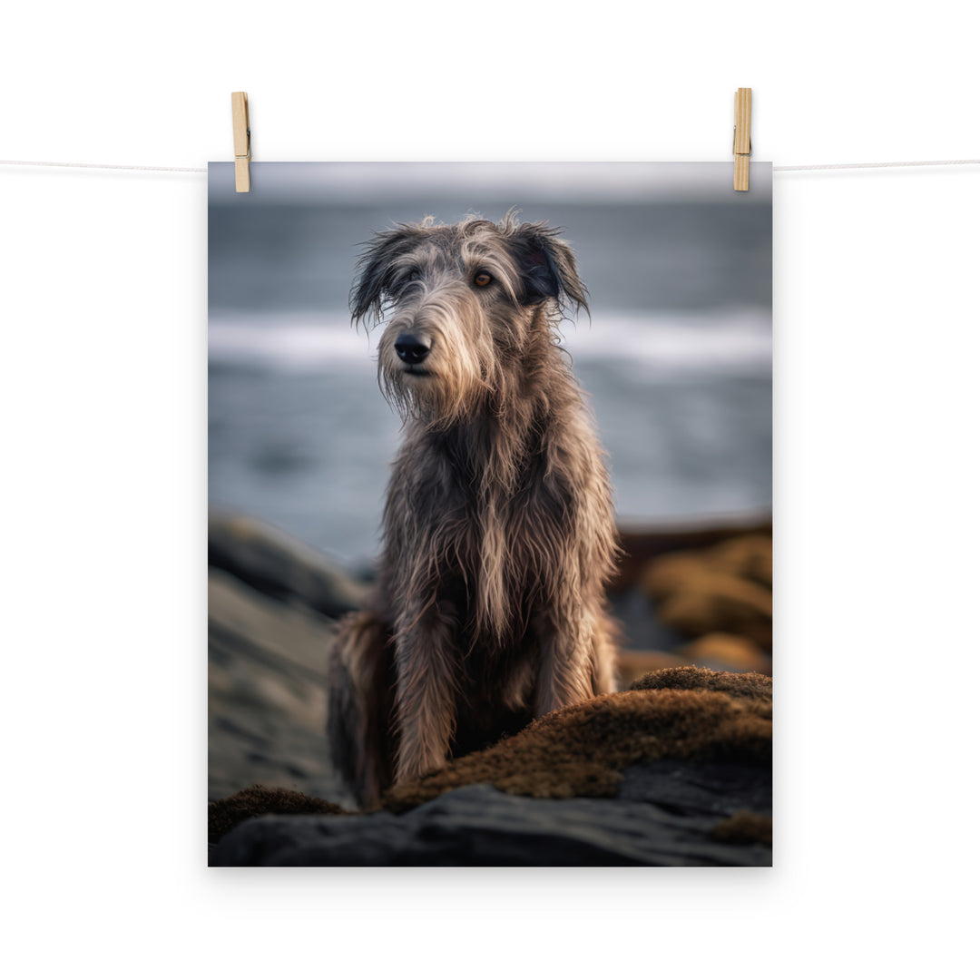 Scottish Deerhound Photo paper poster - PosterfyAI.com