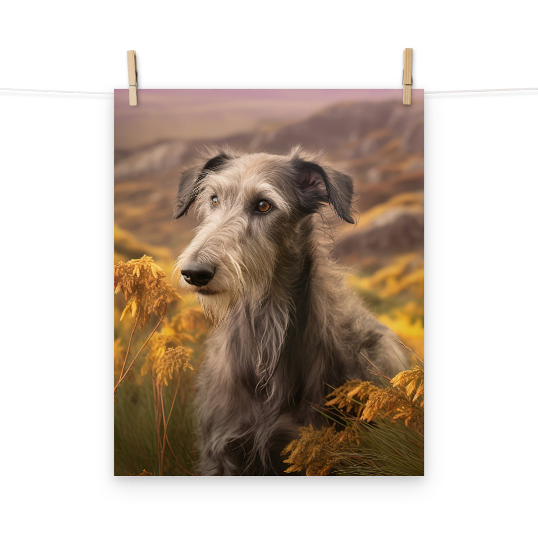 Scottish Deerhound Photo paper poster - PosterfyAI.com