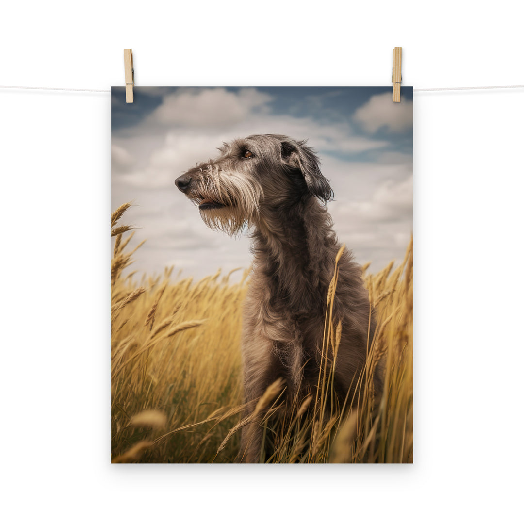 Scottish Deerhound Photo paper poster - PosterfyAI.com