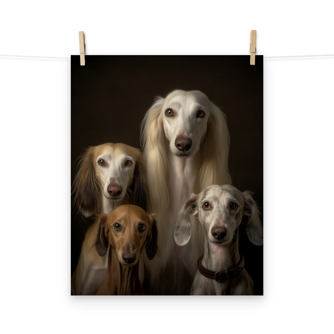 Saluki Photo paper poster - PosterfyAI.com