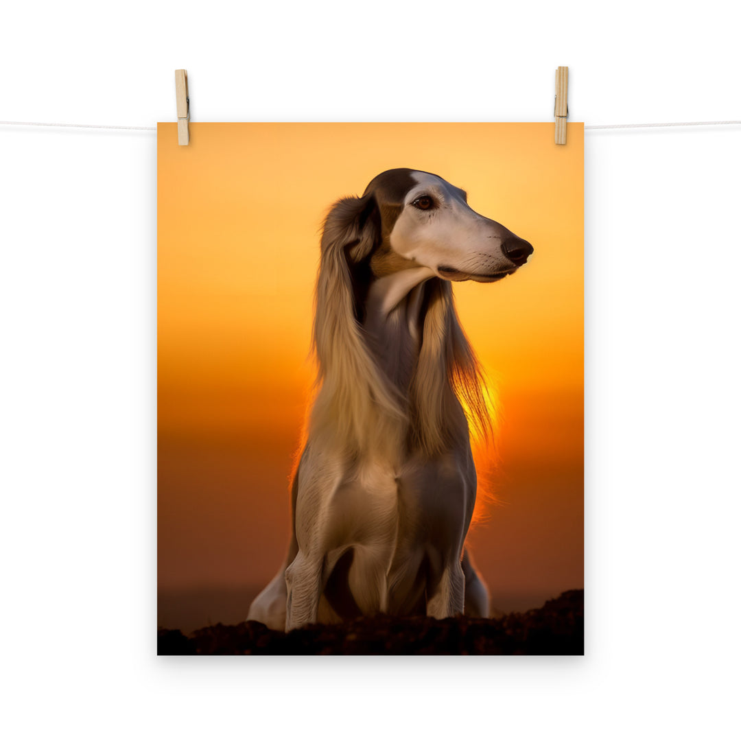 Saluki Photo paper poster - PosterfyAI.com