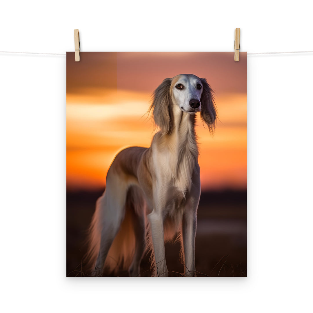 Saluki Photo paper poster - PosterfyAI.com