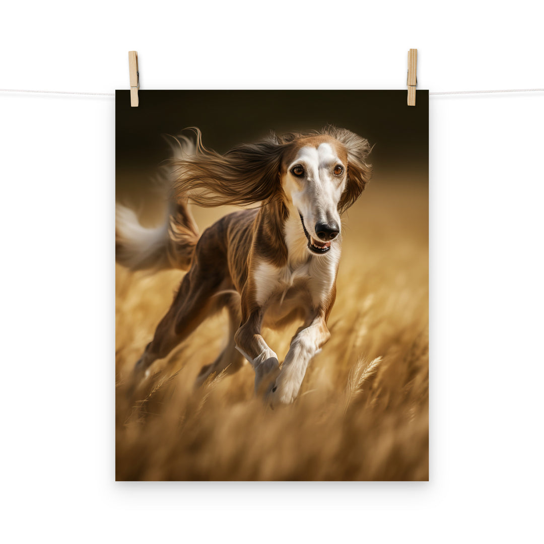 Saluki Photo paper poster - PosterfyAI.com