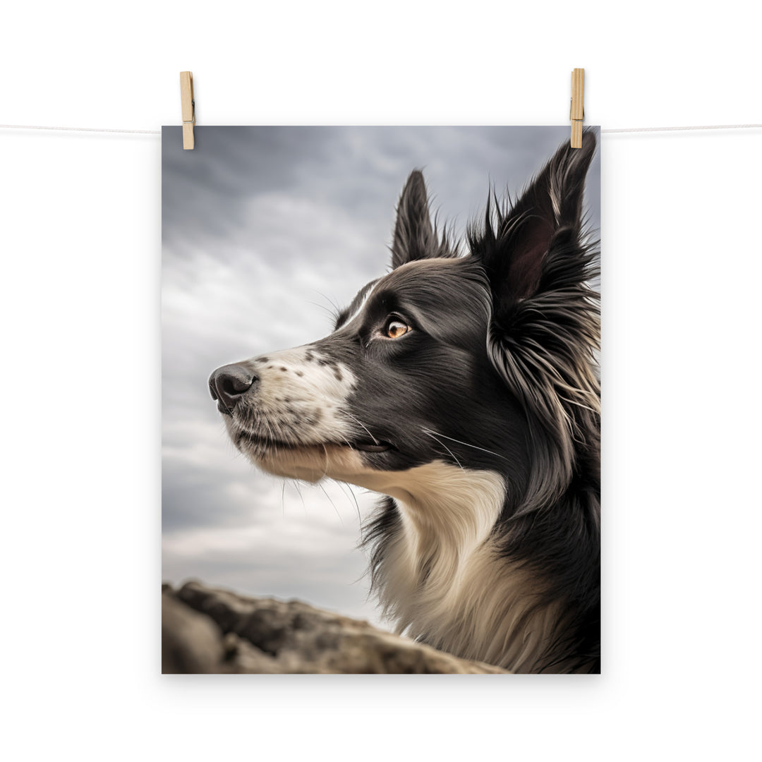 Border Collie Photo paper poster - PosterfyAI.com