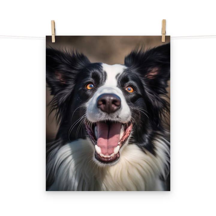 Border Collie Photo paper poster - PosterfyAI.com