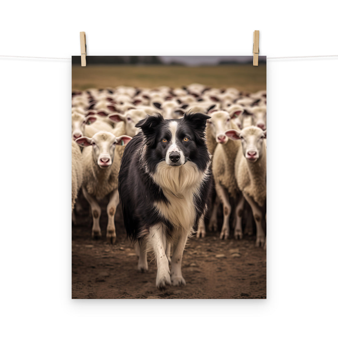 Border Collie Photo paper poster - PosterfyAI.com