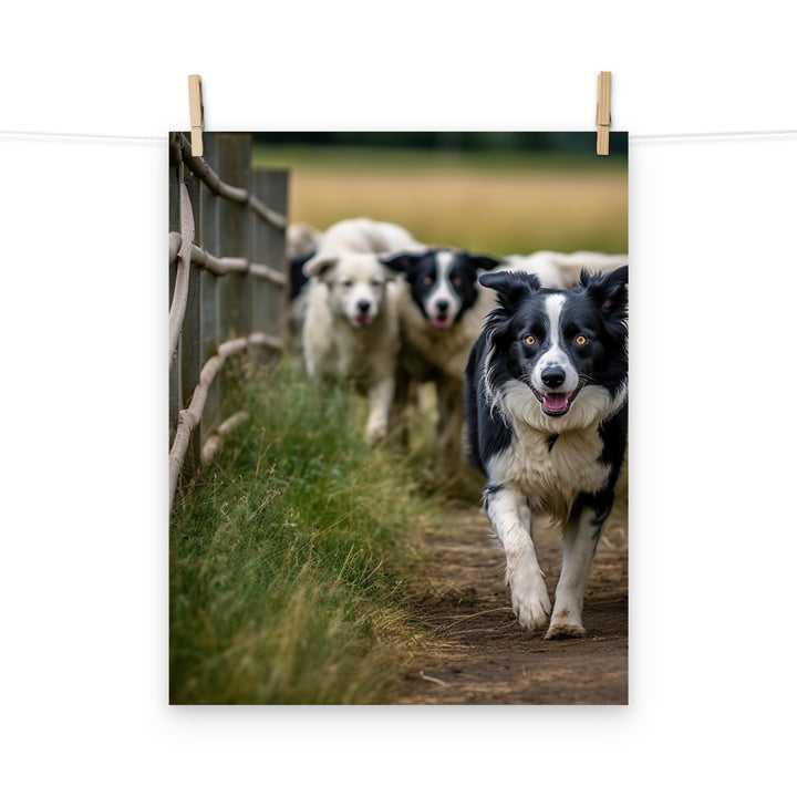 Border Collie Photo paper poster - PosterfyAI.com