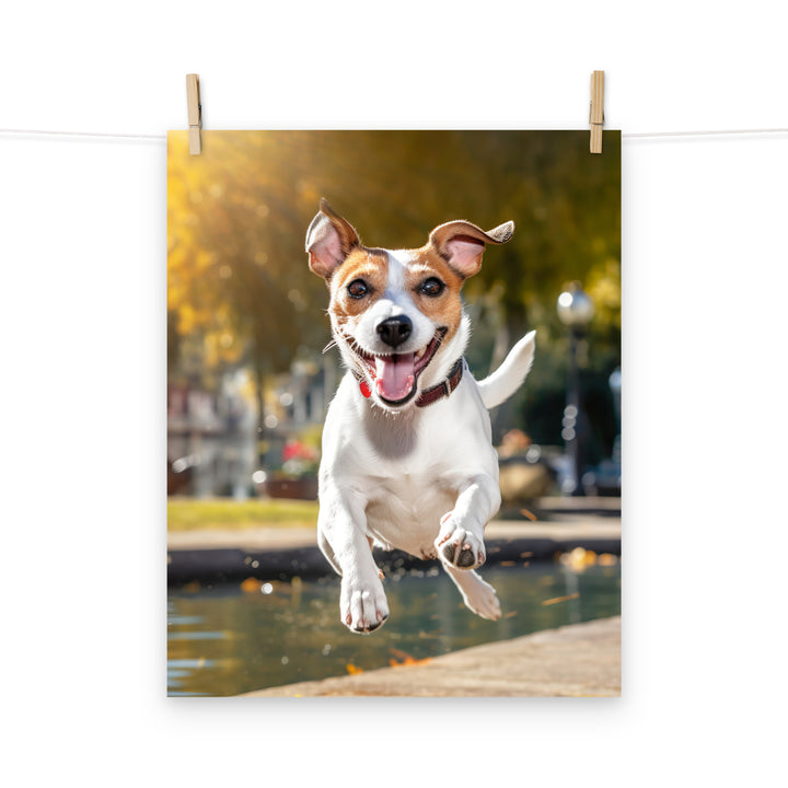 Jack Russell Terrier Photo paper poster - PosterfyAI.com