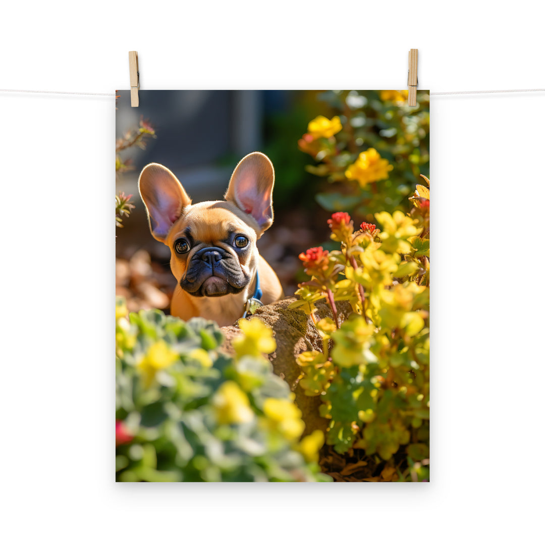 French Bulldog Photo paper poster - PosterfyAI.com