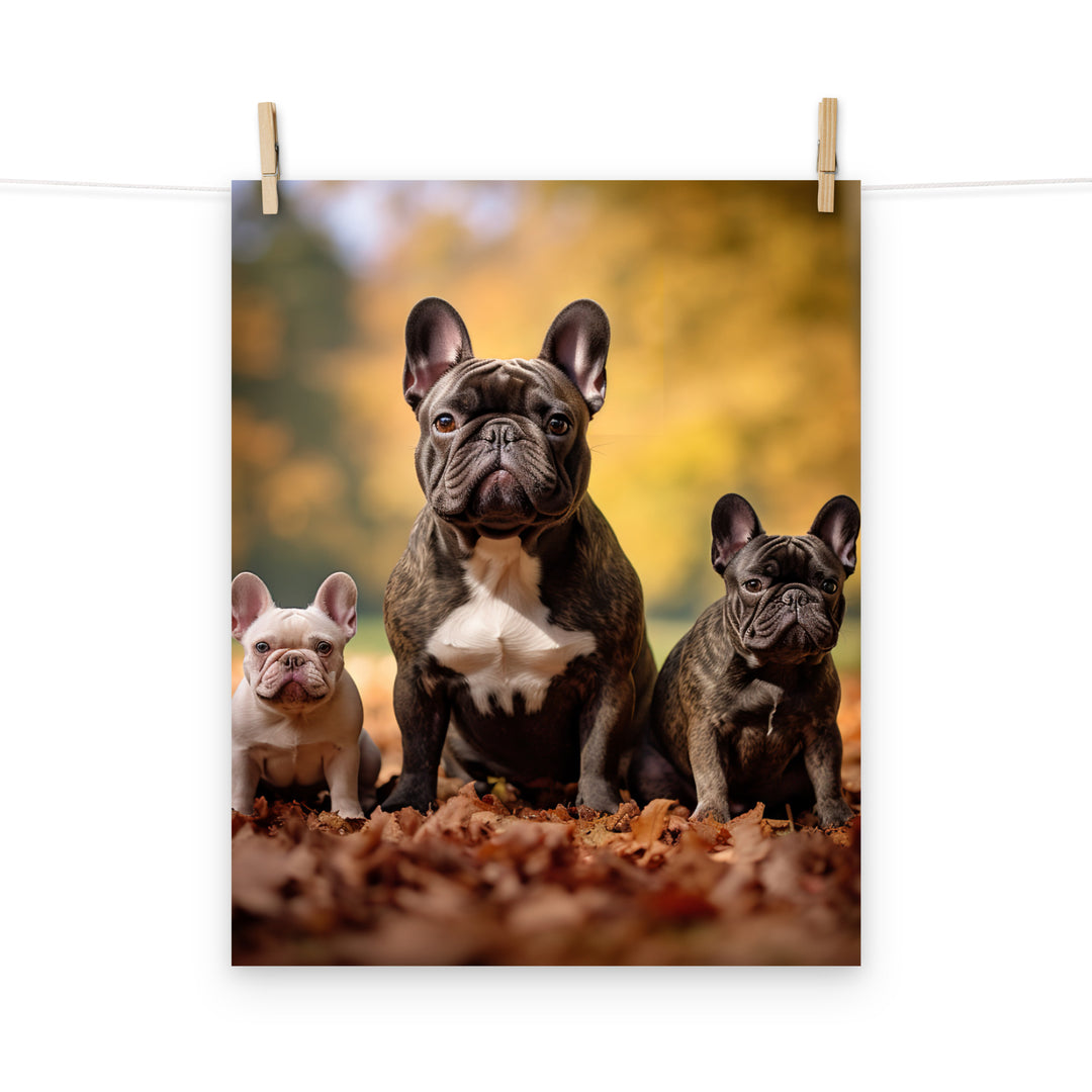 French Bulldog Photo paper poster - PosterfyAI.com