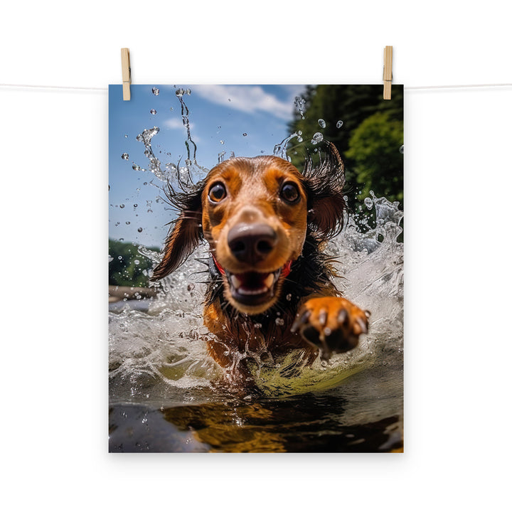 Dachshund Photo paper poster - PosterfyAI.com