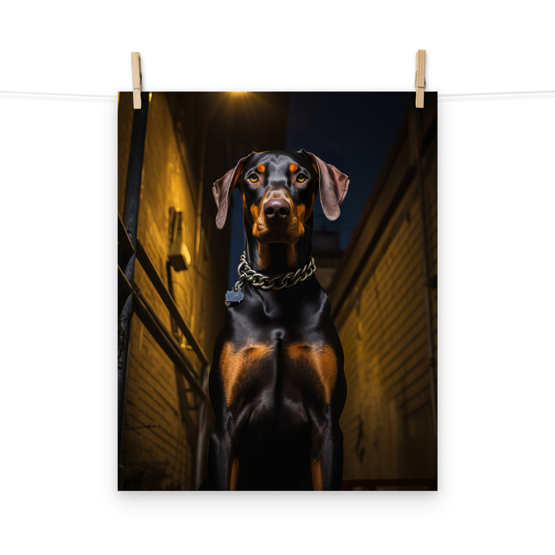 Doberman Photo paper poster - PosterfyAI.com