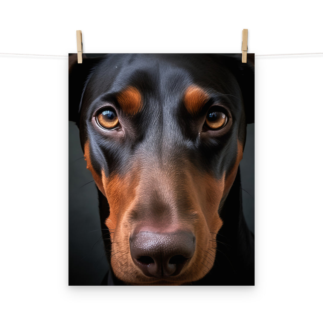 Doberman Photo paper poster - PosterfyAI.com