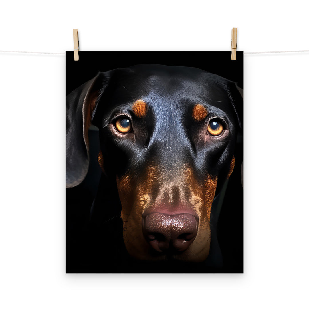 Doberman Photo paper poster - PosterfyAI.com