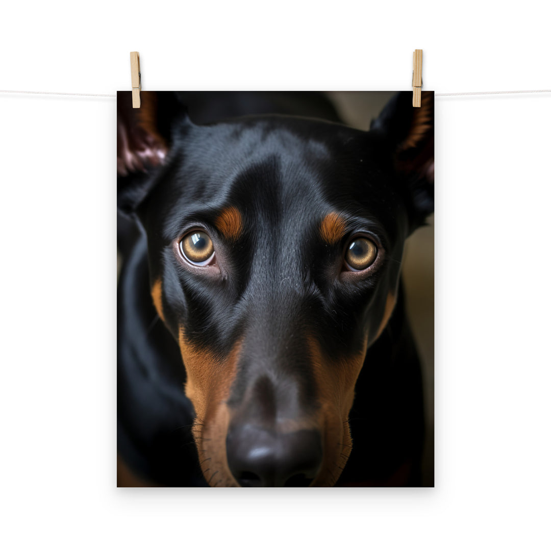 Doberman Photo paper poster - PosterfyAI.com