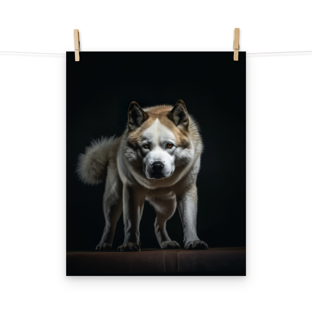 Akita Photo paper poster - PosterfyAI.com