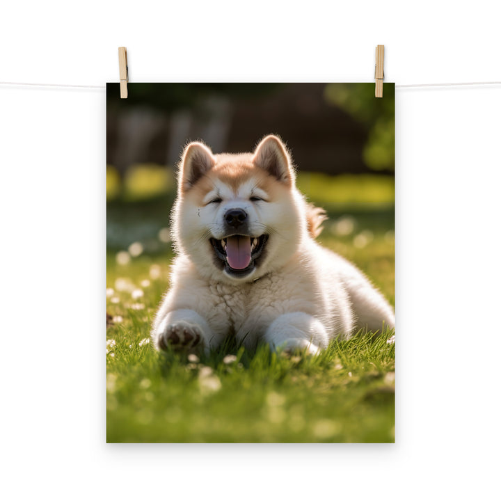 Akita Photo paper poster - PosterfyAI.com