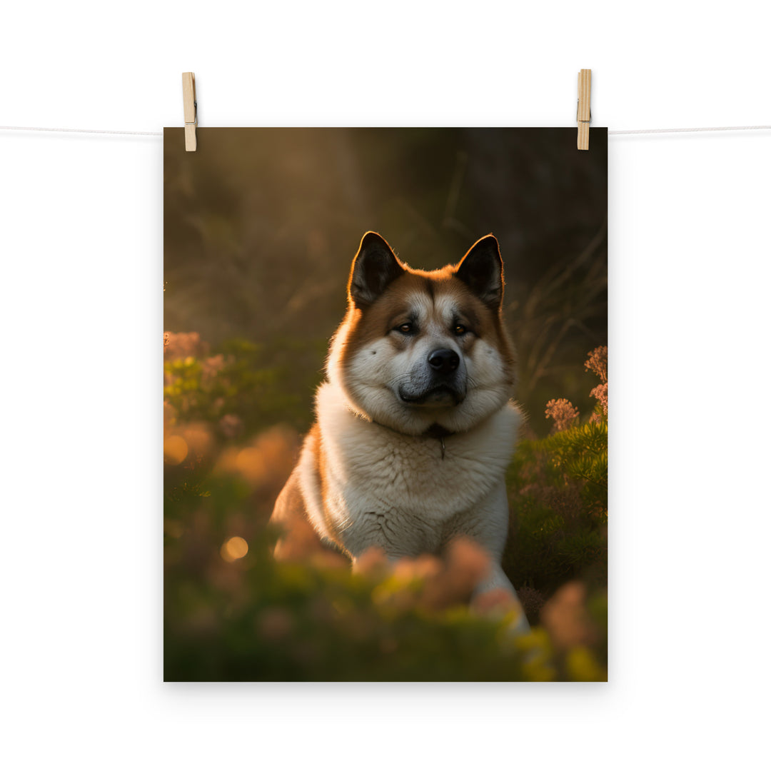 Akita Photo paper poster - PosterfyAI.com