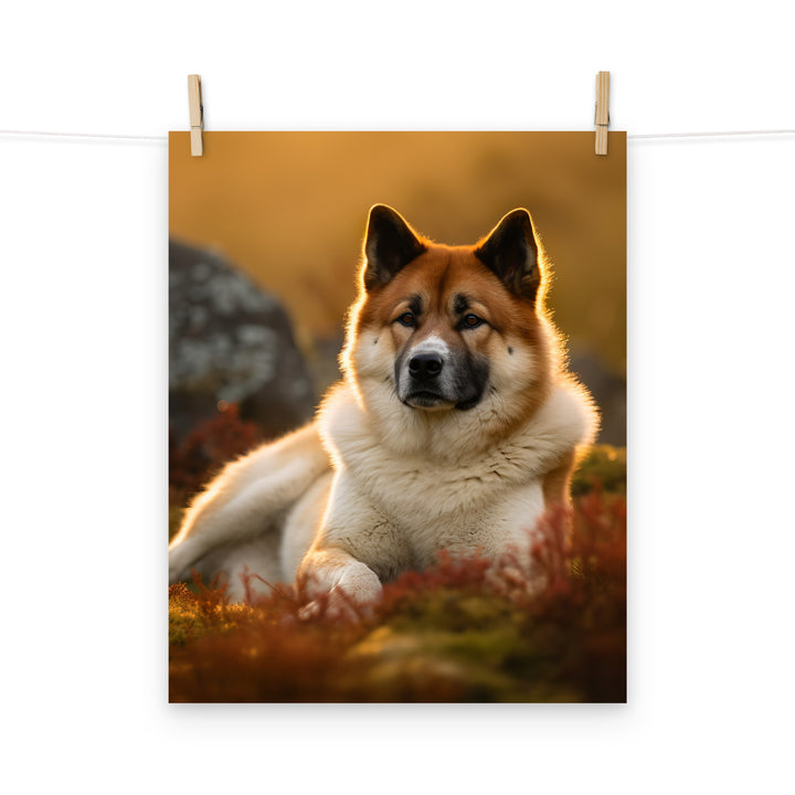 Akita Photo paper poster - PosterfyAI.com