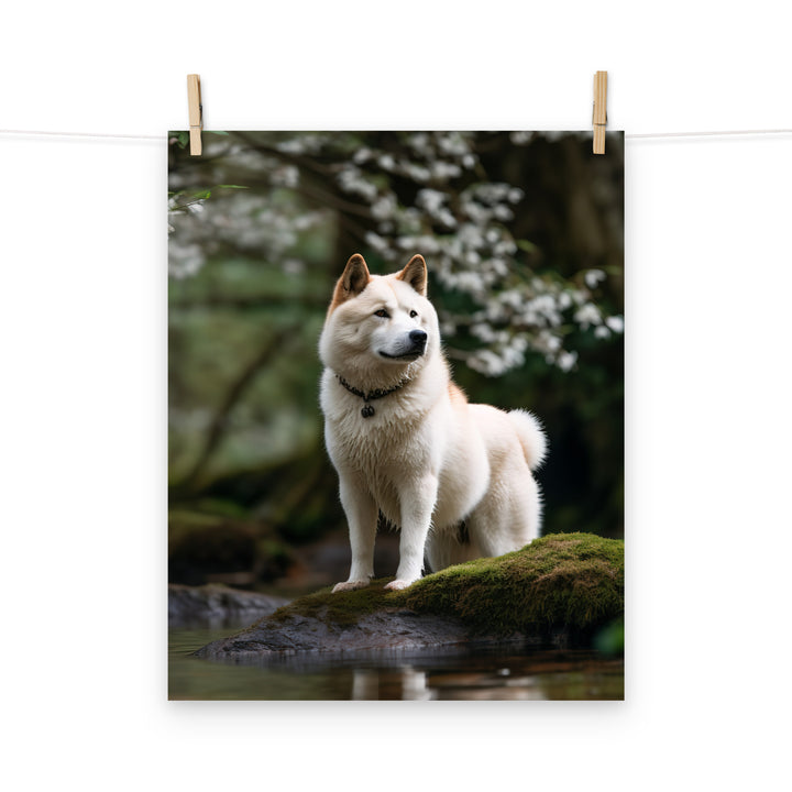 Akita Photo paper poster - PosterfyAI.com