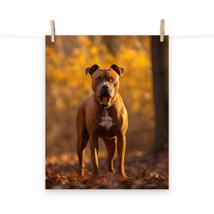 American Staffordshire Terrier Photo paper poster - PosterfyAI.com