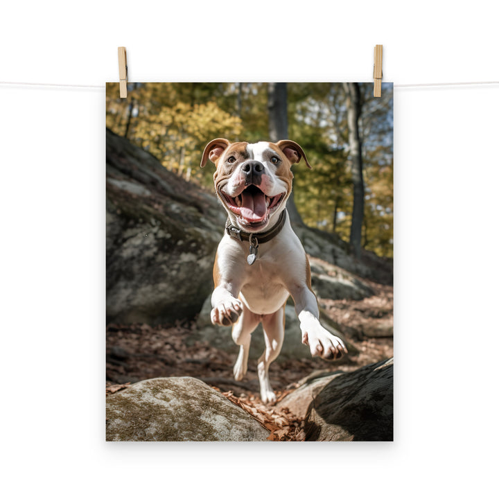 American Staffordshire Terrier Photo paper poster - PosterfyAI.com