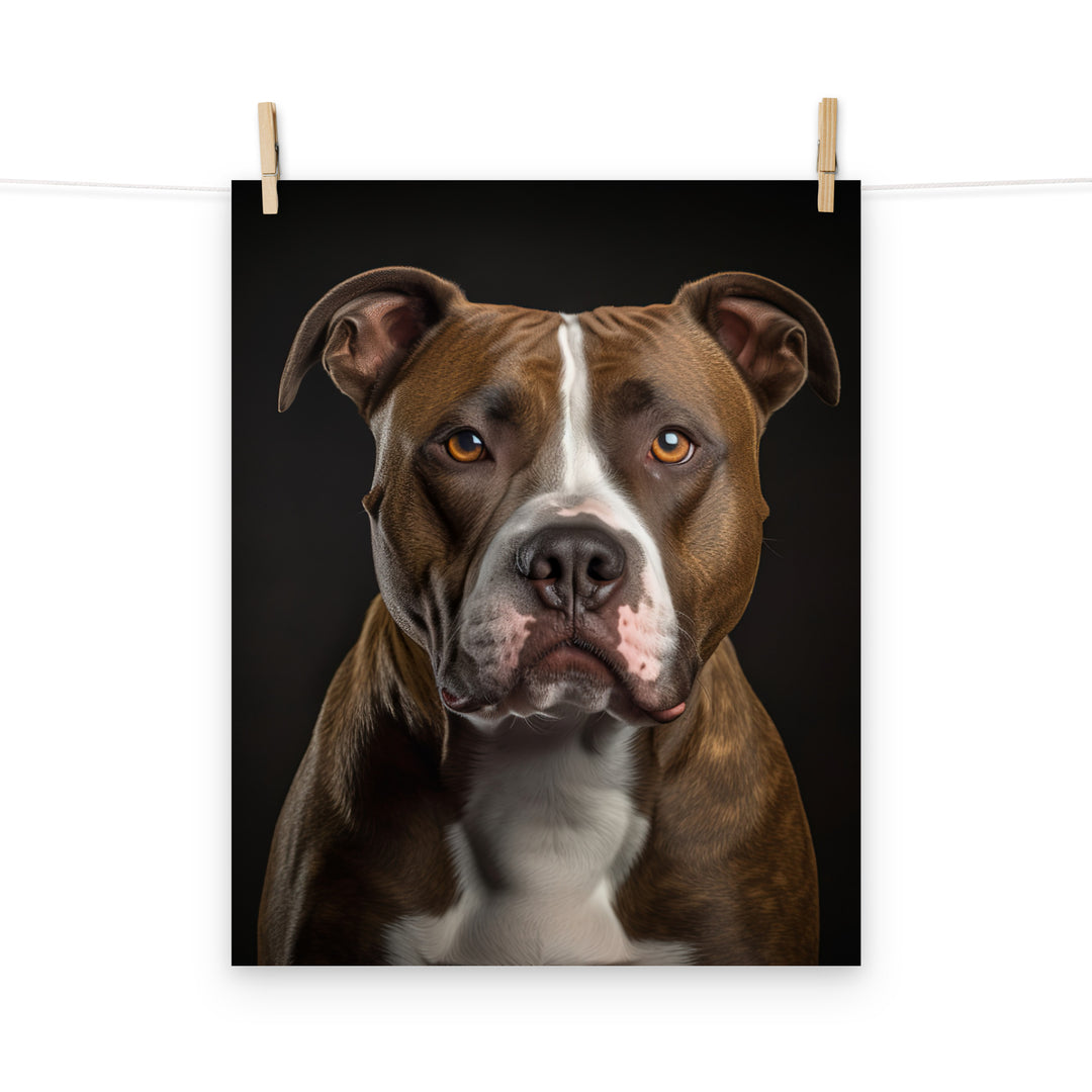 American Staffordshire Terrier Photo paper poster - PosterfyAI.com