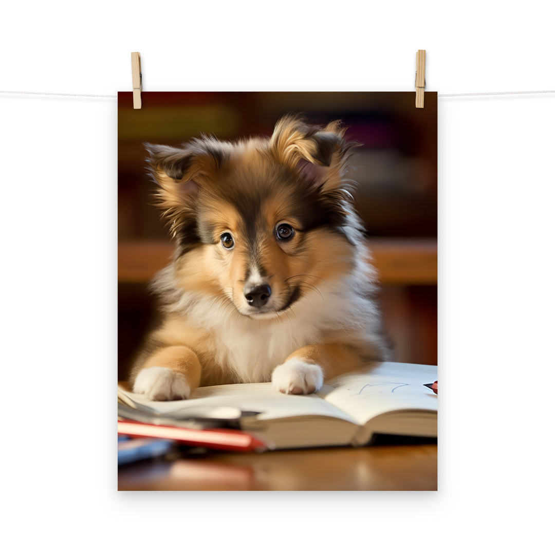 Shetland Sheepdog Photo paper poster - PosterfyAI.com