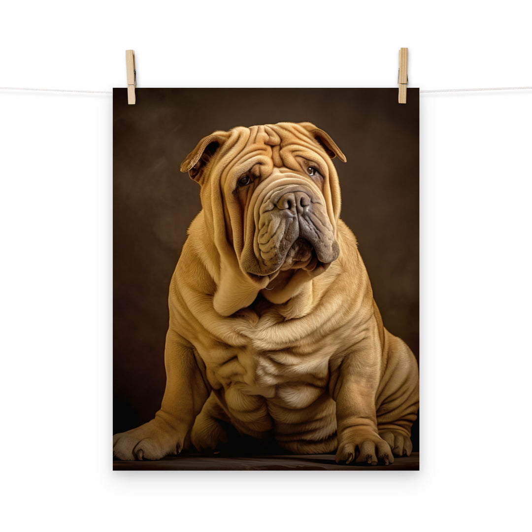 Shar Pei Photo paper poster - PosterfyAI.com