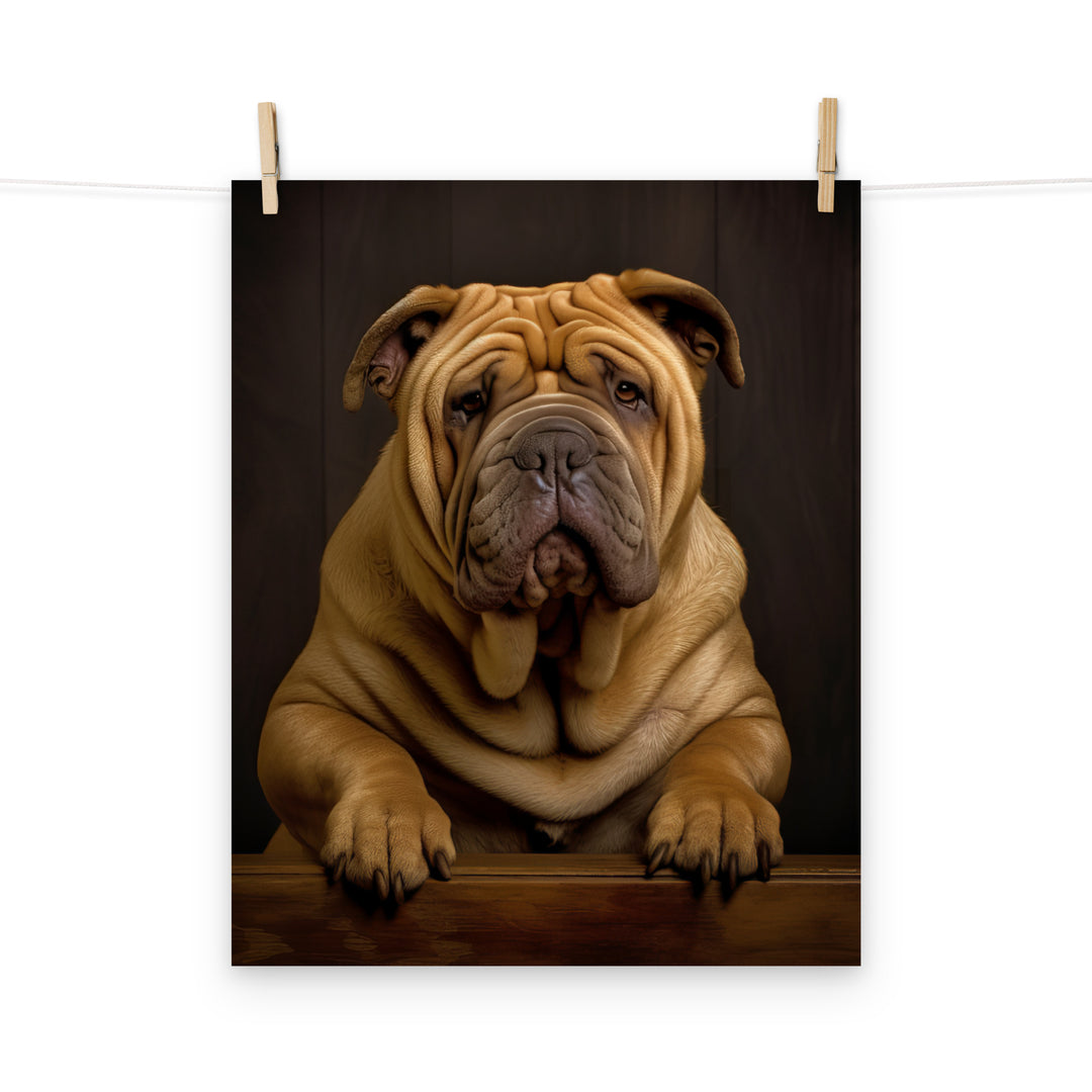 Shar Pei Photo paper poster - PosterfyAI.com