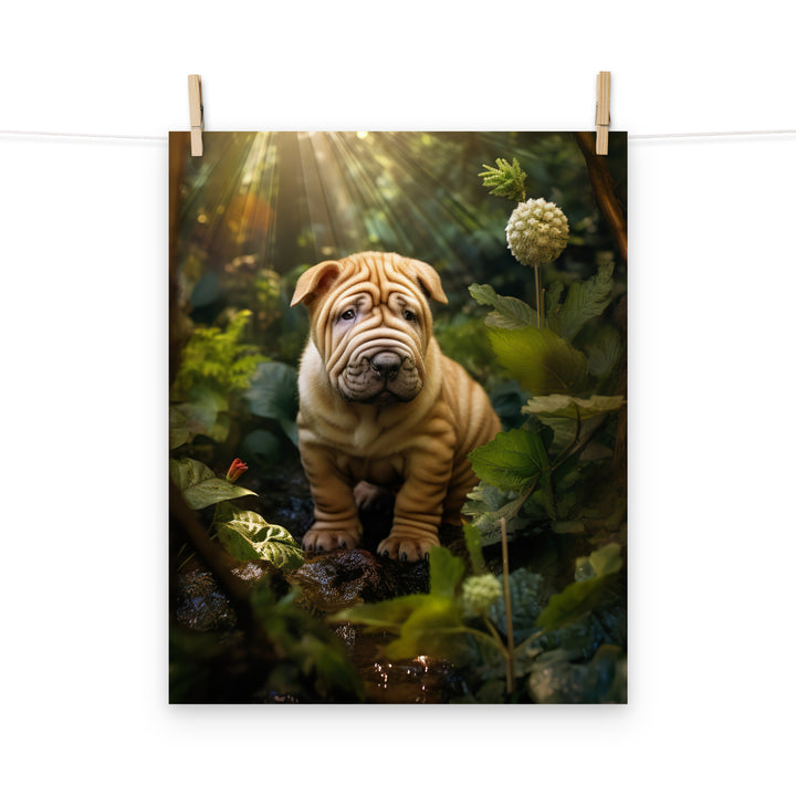 Shar Pei Photo paper poster - PosterfyAI.com