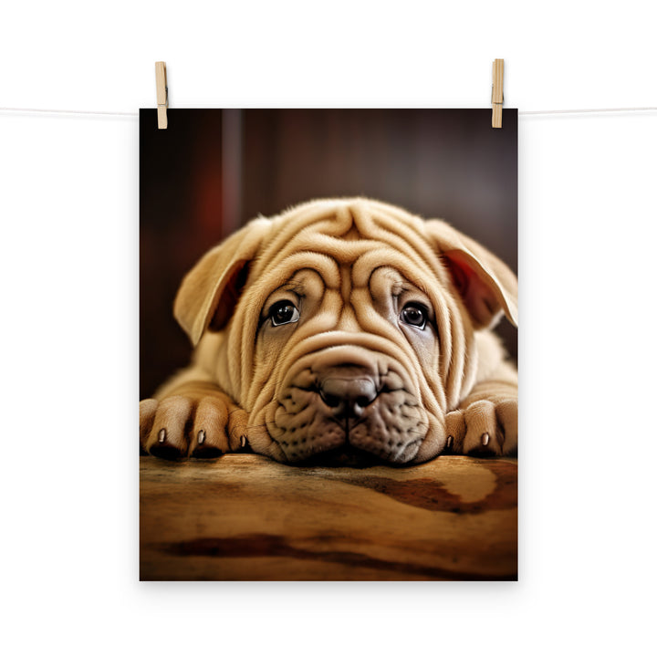 Shar Pei Photo paper poster - PosterfyAI.com