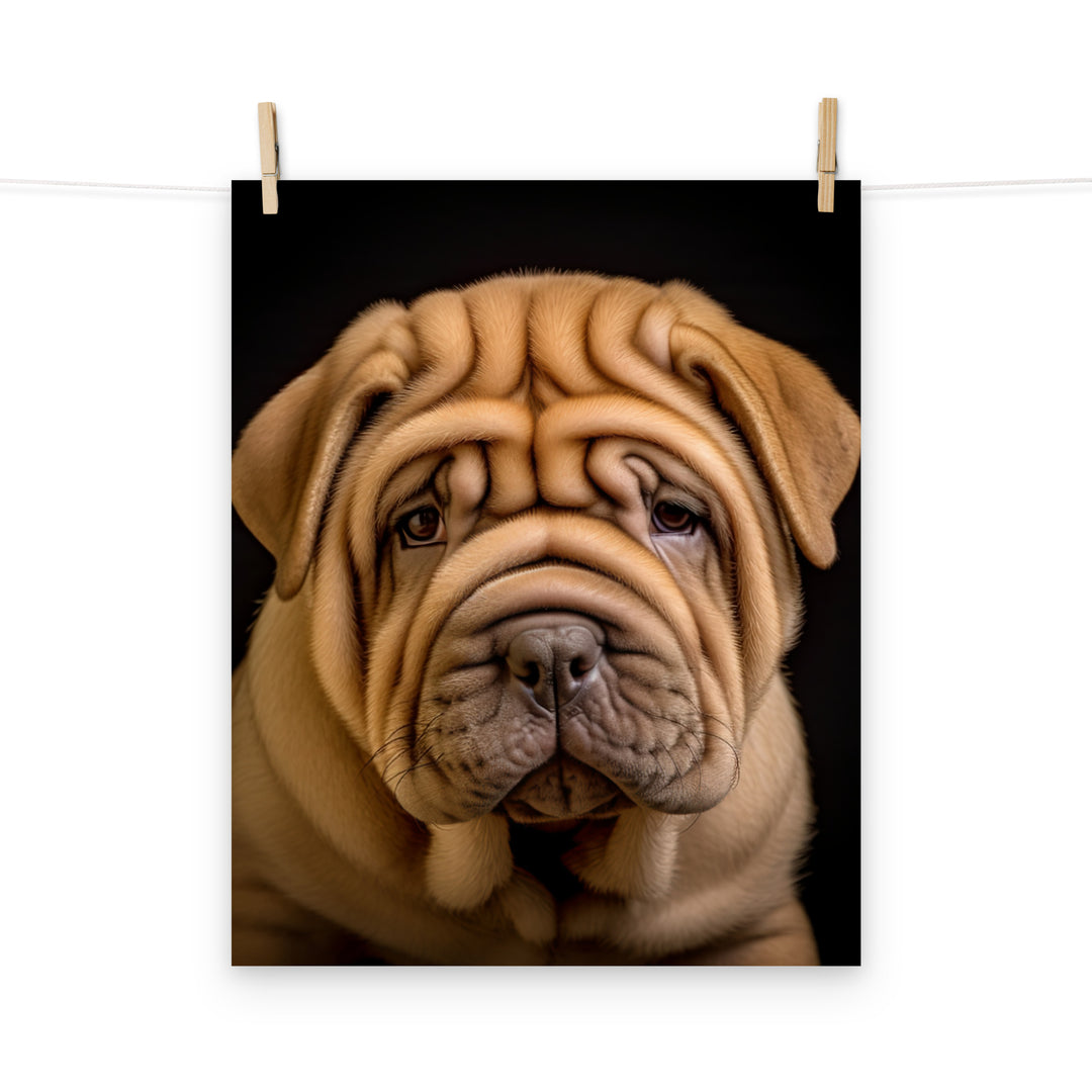 Shar Pei Photo paper poster - PosterfyAI.com