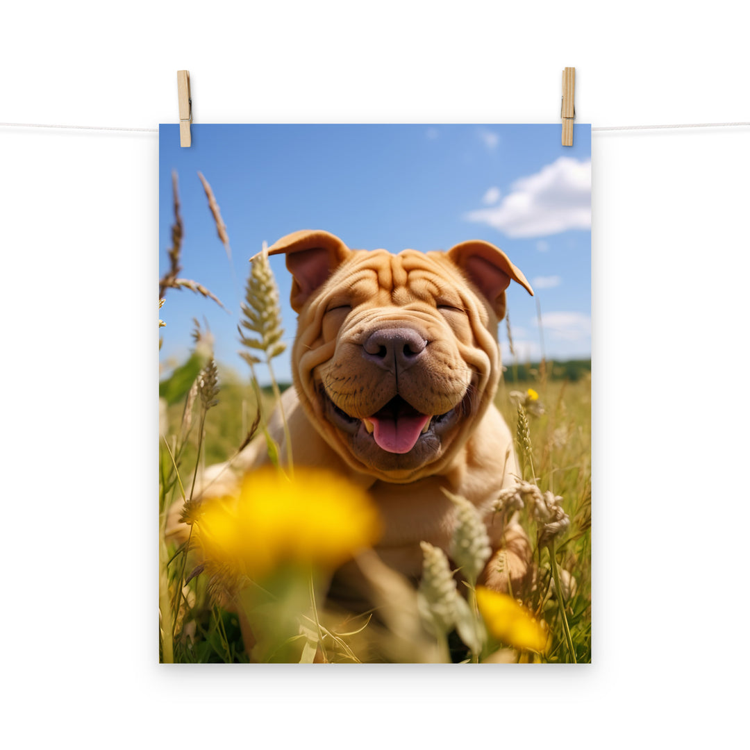 Shar Pei Photo paper poster - PosterfyAI.com