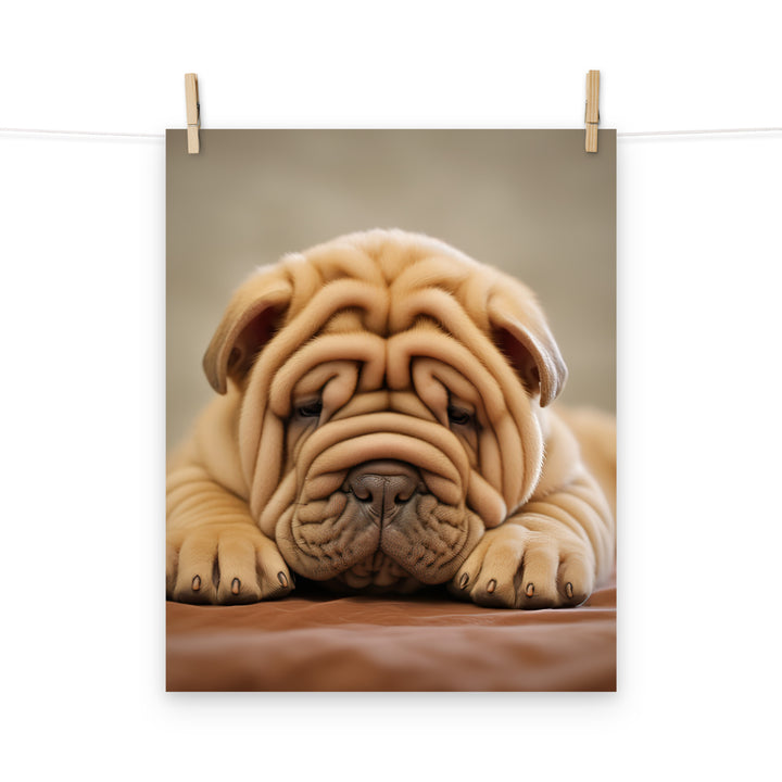 Shar Pei Photo paper poster - PosterfyAI.com