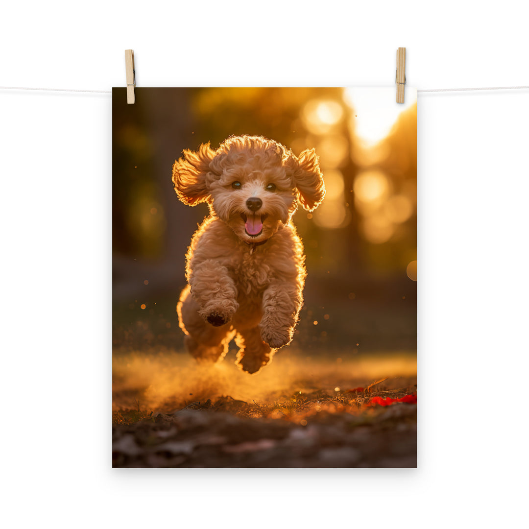 Poodle Photo paper poster - PosterfyAI.com