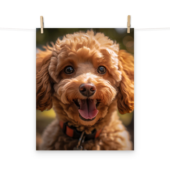 Poodle Photo paper poster - PosterfyAI.com