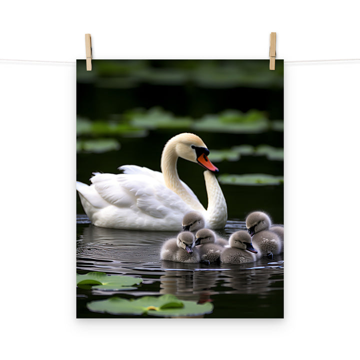 Swan Photo paper poster - PosterfyAI.com