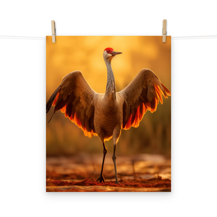 Crane Photo paper poster - PosterfyAI.com