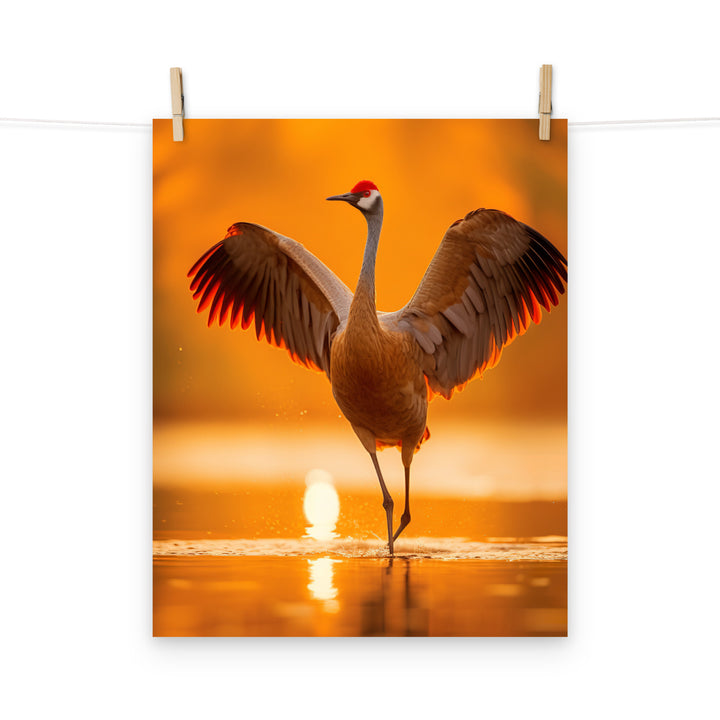 Crane Photo paper poster - PosterfyAI.com