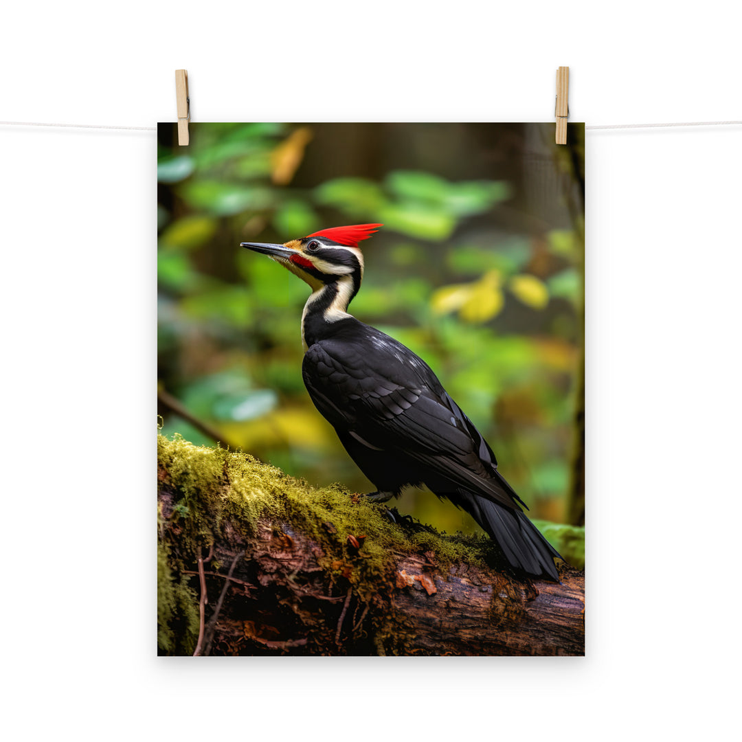 Woodpecker Photo paper poster - PosterfyAI.com