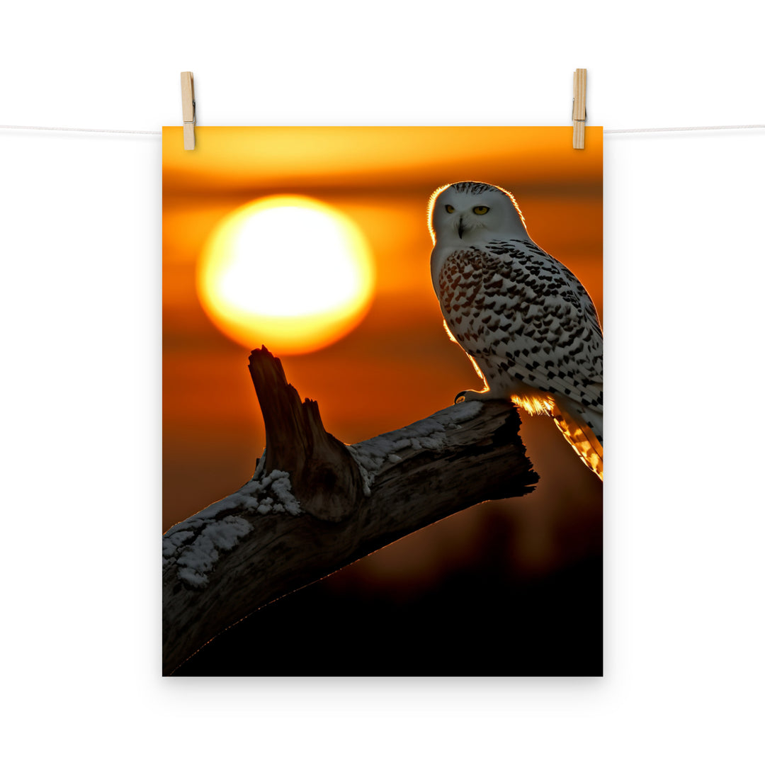 Owl Photo paper poster - PosterfyAI.com