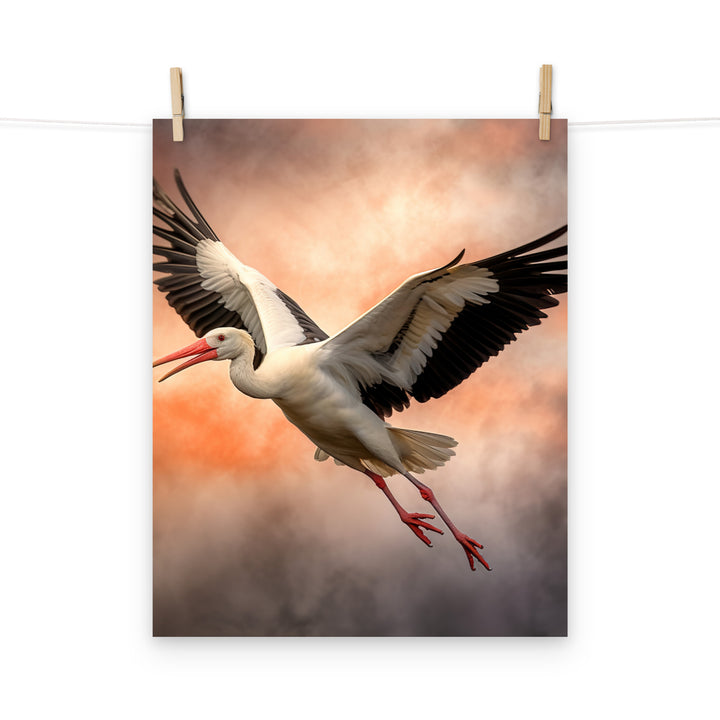 Stork Photo paper poster - PosterfyAI.com