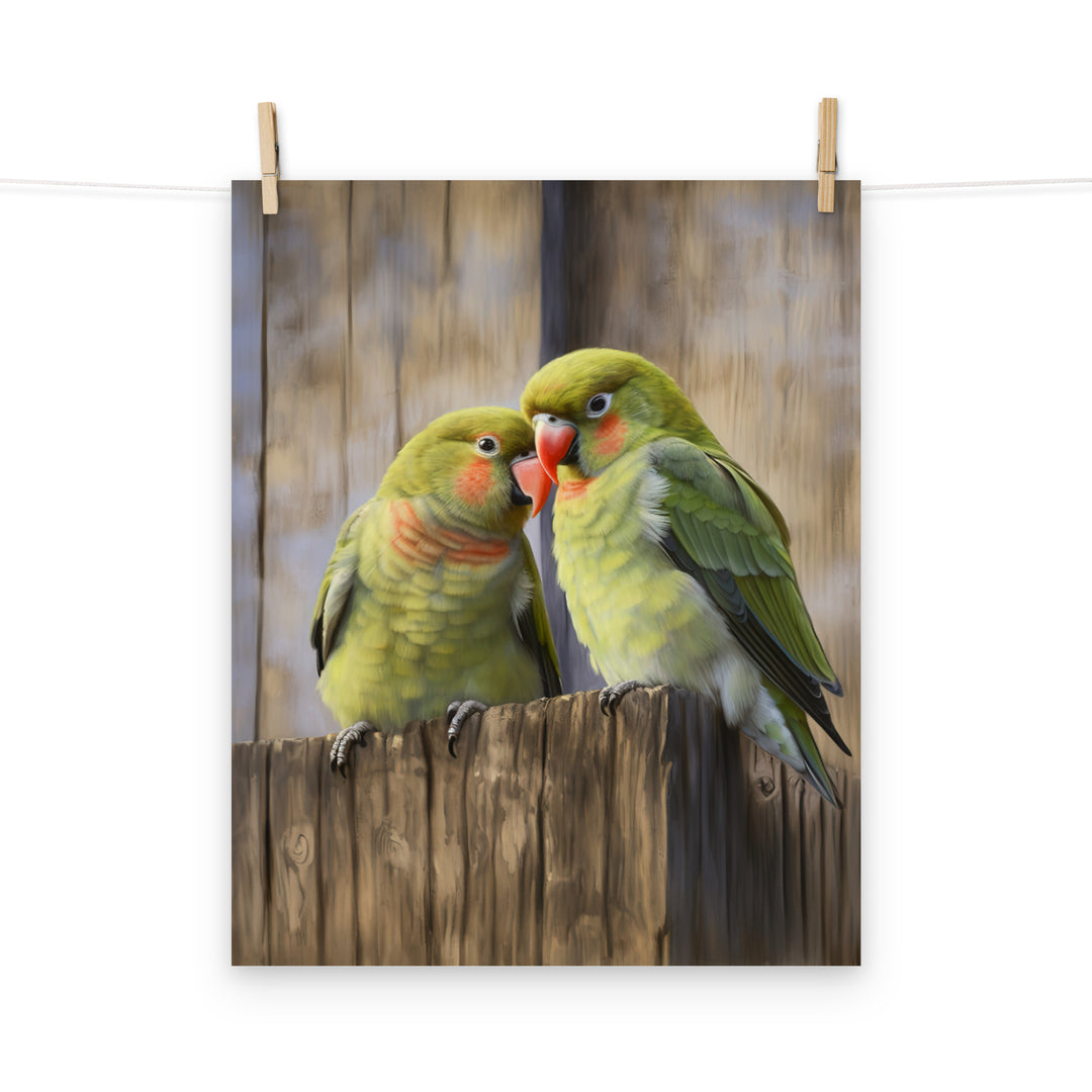 Lovebird Photo paper poster - PosterfyAI.com