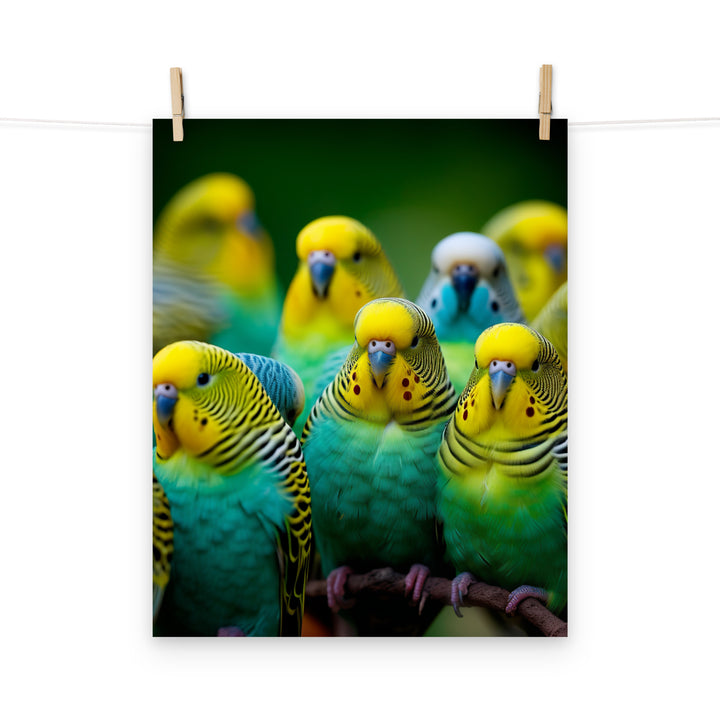 Budgerigar Photo paper poster - PosterfyAI.com