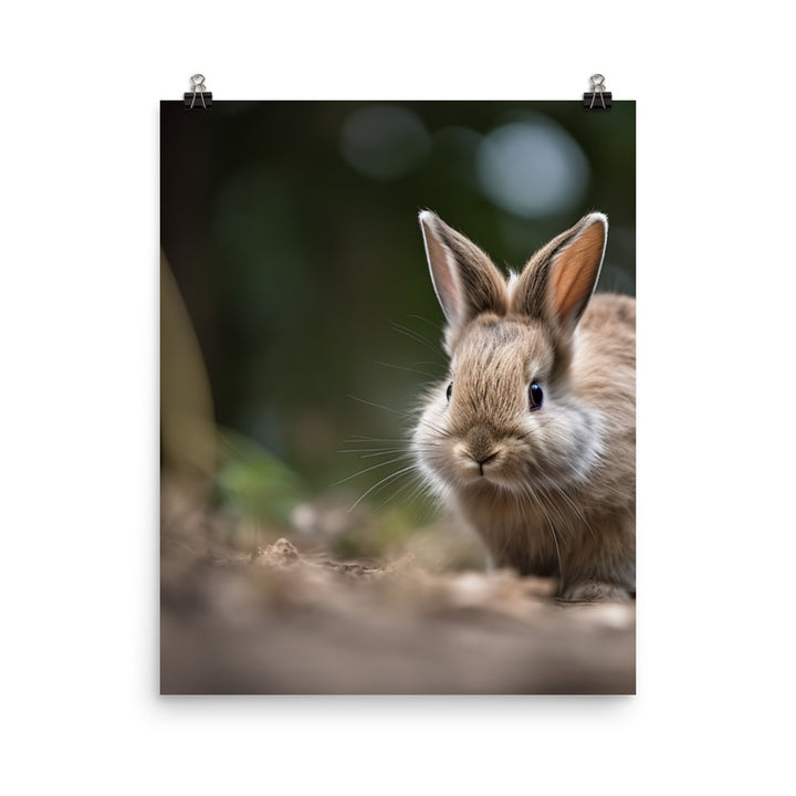 Lionhead Bunny Photo paper poster - PosterfyAI.com