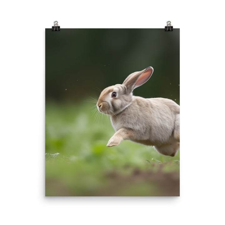 Playful French Lop Photo paper poster - PosterfyAI.com