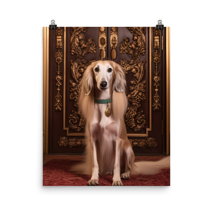 Regal Saluki Photo paper poster - PosterfyAI.com