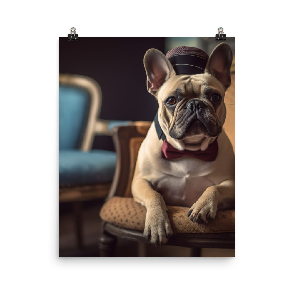 French Bulldog Photo paper poster - PosterfyAI.com
